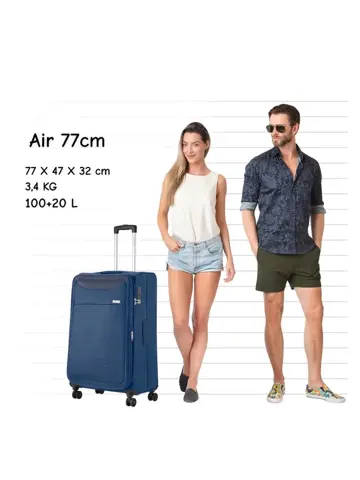 Air Grote zachte koffer 77cm