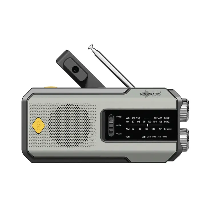 Noodradio Solar Powerbank Opwindbaar