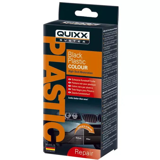 Black Plastic Colour / Kunststofzwart 75ML - Quixx