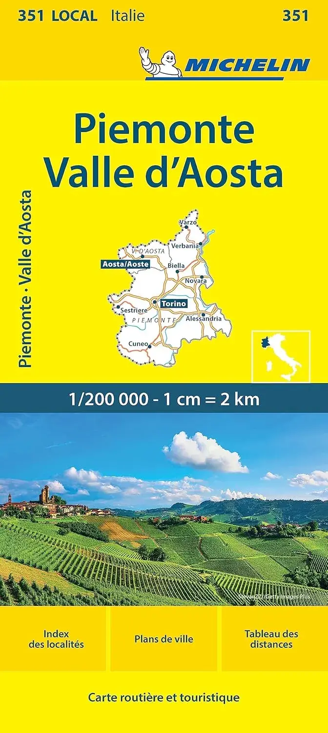 Wegenkaart Local 351 Piemonte - Aosta