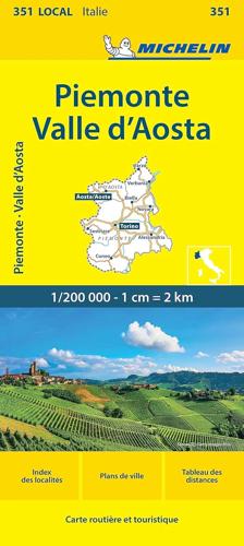 Wegenkaart Local 351 Piemonte - Aosta
