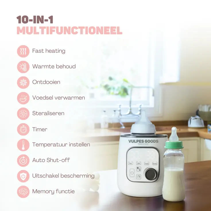 Flessenwarmer PRO 10in1 - Incl schoonmaakset