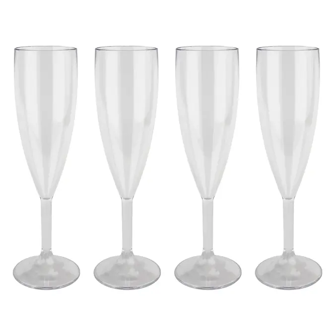 Camping Champagneglas - 4stuks – MyDrinkglass