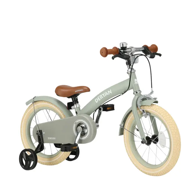 3-in-1 Kinderfiets 14 inch – Loopfiets – Deryan