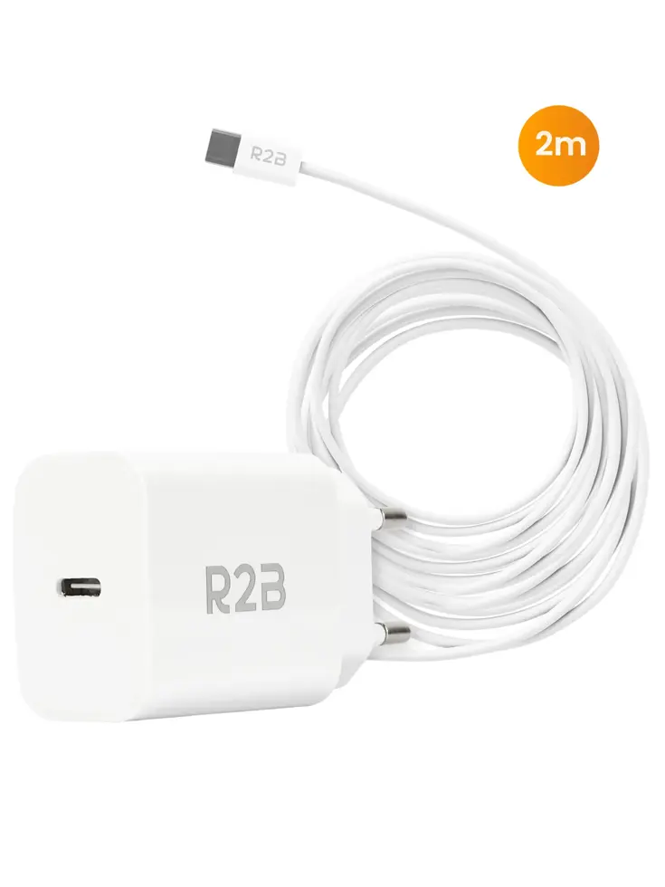 USB-C Kabel 2 meter met USB-C Adapter