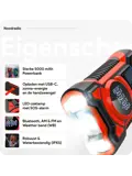 Noodradio met solar dynamo Bluetooth en powerbank