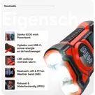 Noodradio met solar dynamo Bluetooth en powerbank