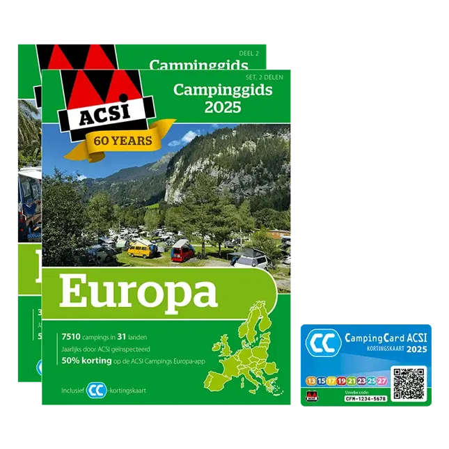 ACSI Campinggids Europa 2025 - set 2 delen