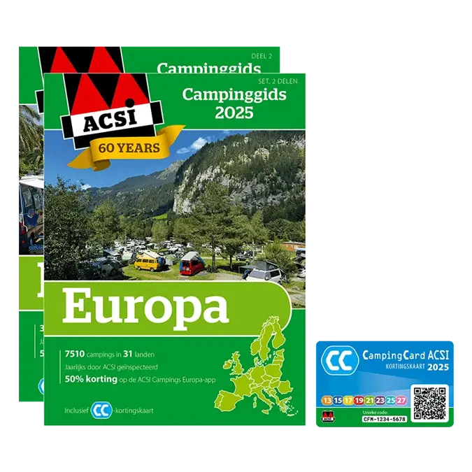 ACSI Campinggids Europa 2025 - set 2 delen