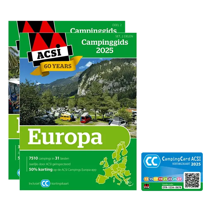 ACSI Campinggids Europa 2025 - set 2 delen