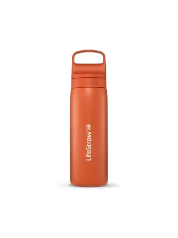 LifeStraw 500ml RVS Waterfles Kyoto Oranje