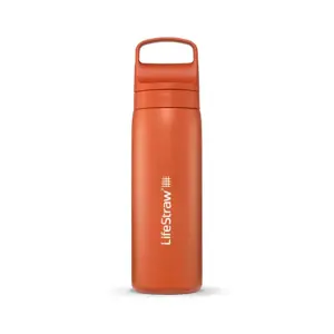 LifeStraw 500ml RVS Waterfles Kyoto Oranje