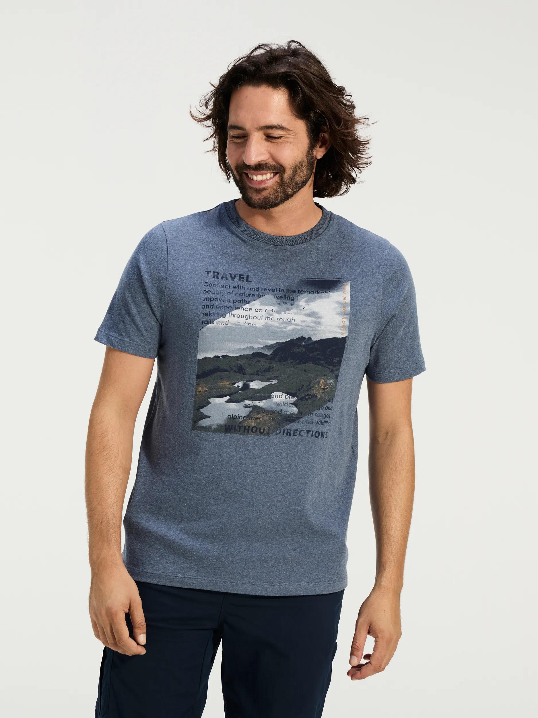 ANWB  Mokket  T-shirt heren  Human Nature  Blauw   4XL main product image