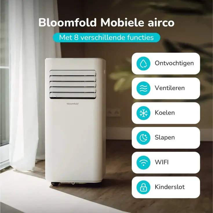 Mobiele Airco 9.000 BTU