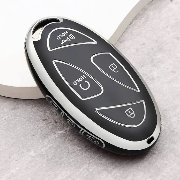 TPU Sleutelhoesje voor Hyundai zwart L7
