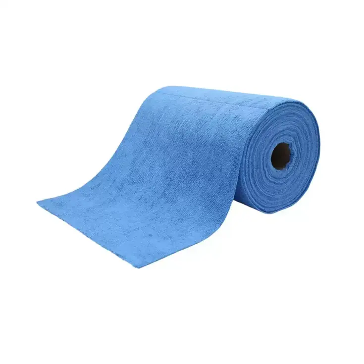 Poetsdoek op rol 75 stuks Blauw
