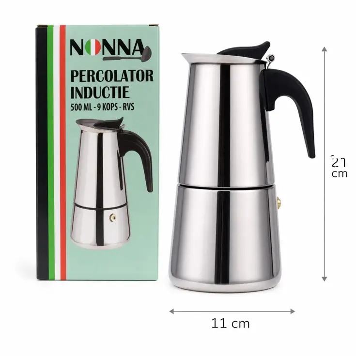Percolator - Inductie - 500ML - RVS