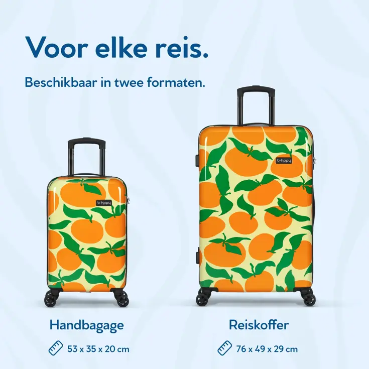 Handbagage Koffer met print - 53cm