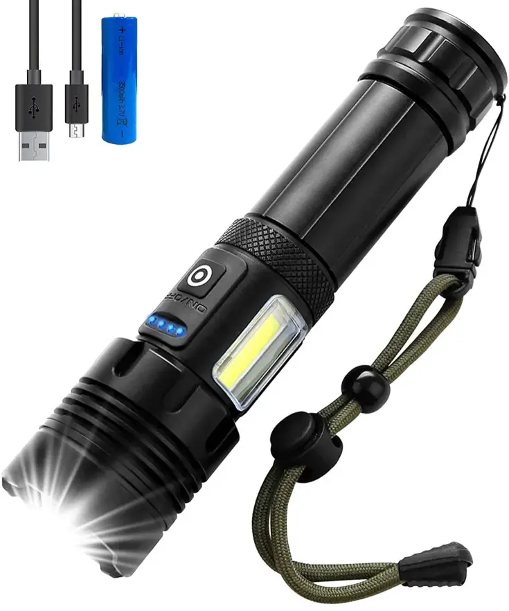 Exortus Oplaadbare LED Zaklamp voor Nood