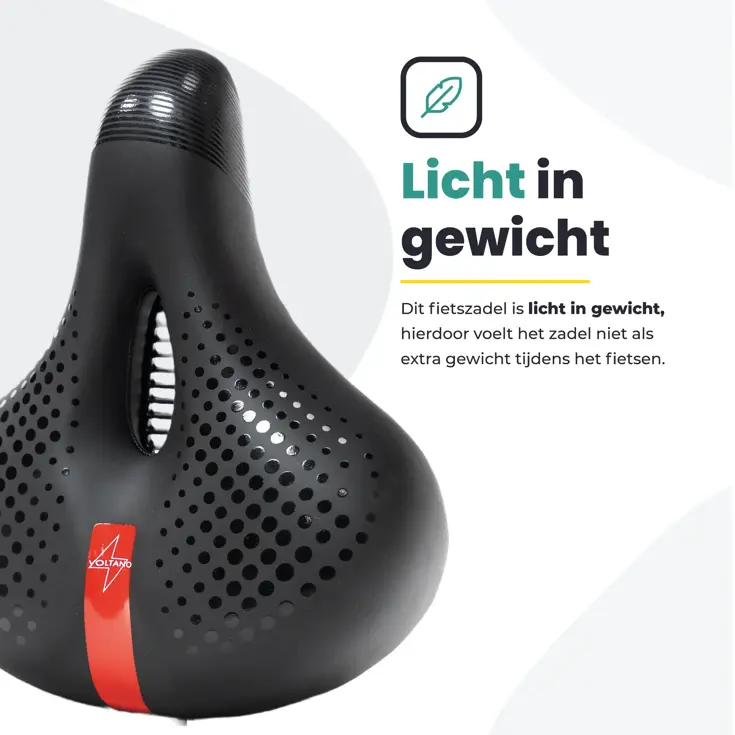 Voltano Gel Flow Fietszadel Met Uitsparing