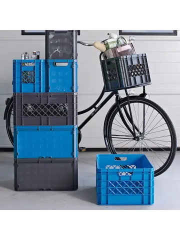 Square vouwkrat Heavy Duty 45L antraciet