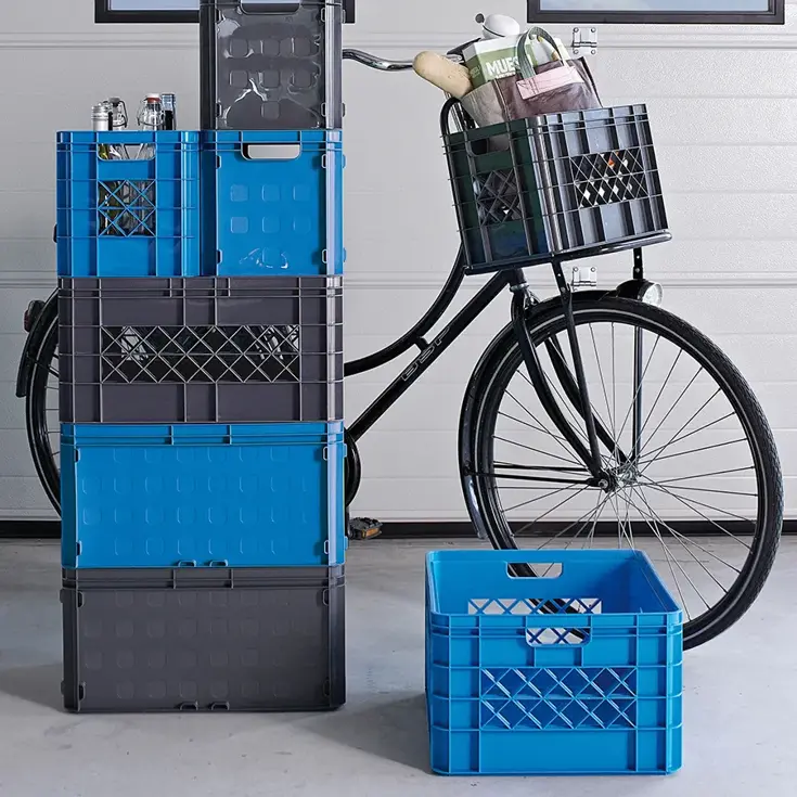 Square vouwkrat Heavy Duty 45L antraciet