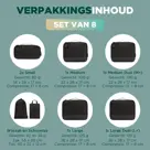Remodius Packing Cubes Set 8-delig met Compressie