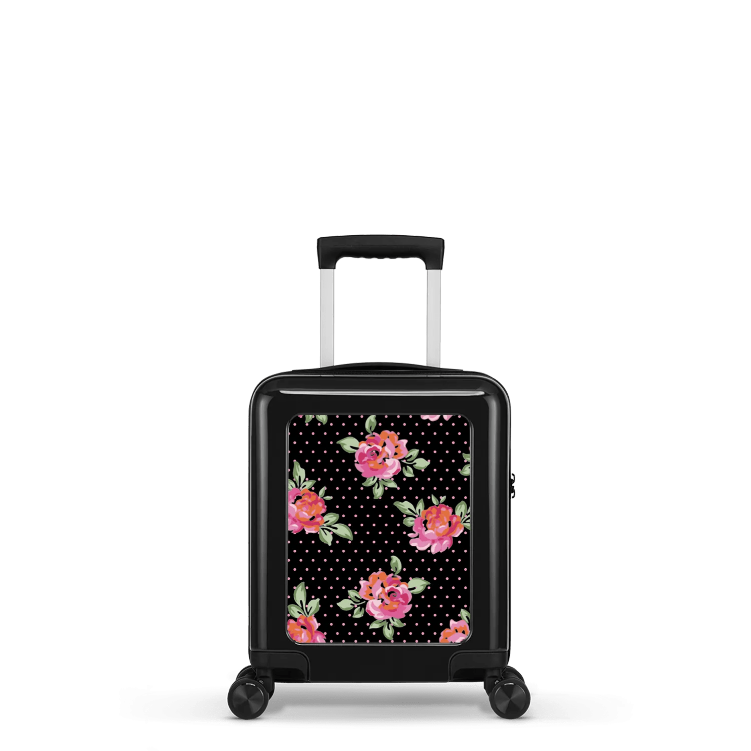 Stickercase  Polkadot Rose  Handbagage Koffer  45cm  Zwart main product image