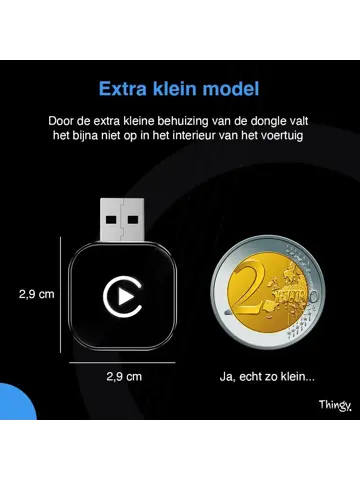 Mini 2-in-1 CarPlay & Android Auto Dongle
