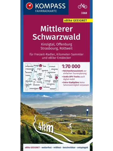 Fietskaart FK 3368 Mittlerer Schwarzwald