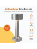 Classic Tafellamp Oplaadbaar - 21cm - LED