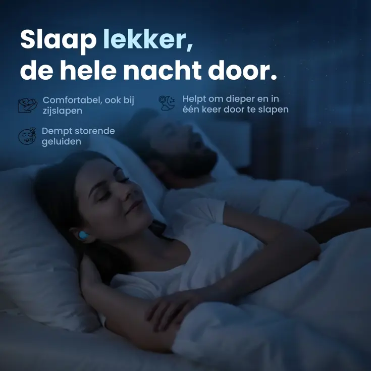 Siliconen Slaap Oordoppen - 20 Stuks