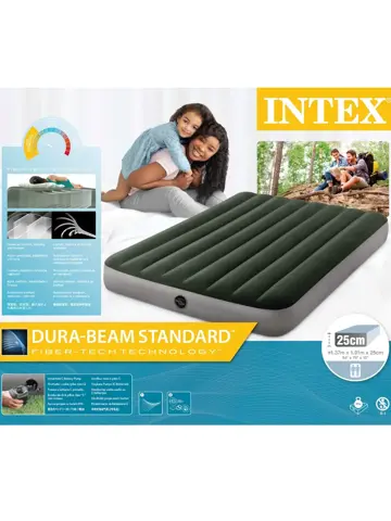 Luchtbed - Intex - 2P - 137x191 cm + Pomp