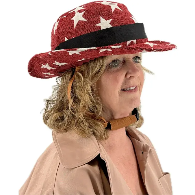 Vizorz SwitchCap fietshelm Woolly cherry cap