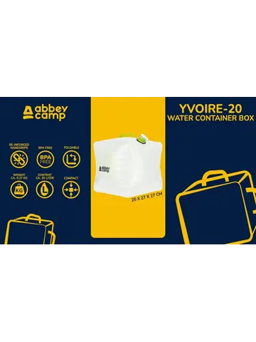 Abbey Camp Watercontainer met Grepen 20 Liter