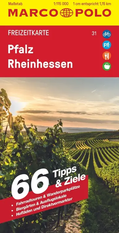 Toeristische kaart FZK 31 Pfalz