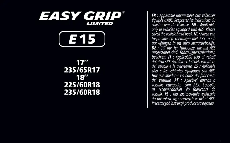 Sneeuwkettingen - Easy Grip- EG-E15