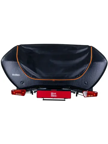 Senja trekhaakkoffer 300 liter+Sarek fietsendrager