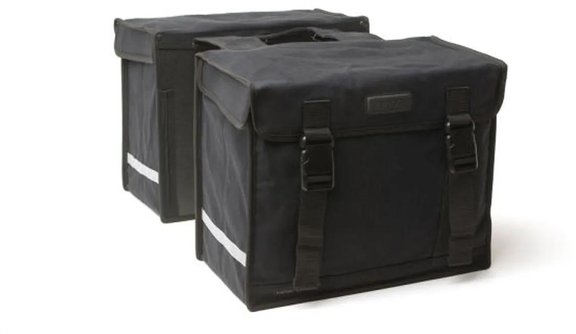 New Looxs  Dubbele Fietstas Canvasbag Camping  Zwart main product image
