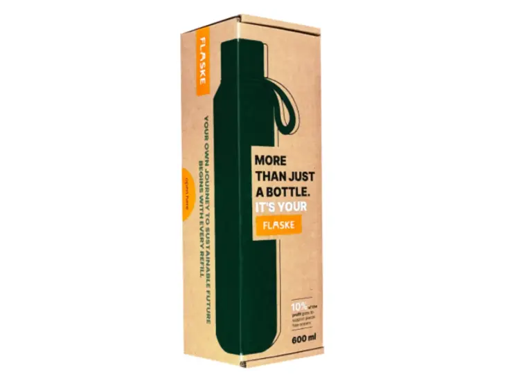 FLASKE 600ML  RVS Drinkfles
