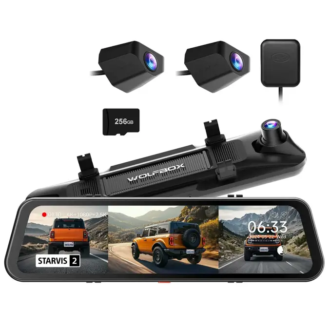 Wolfbox G900 Tripro bumper 3CH 4K Wifi GPS