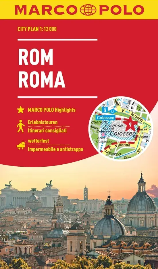 Stadsplattegrond City Map Rome 1:12.000