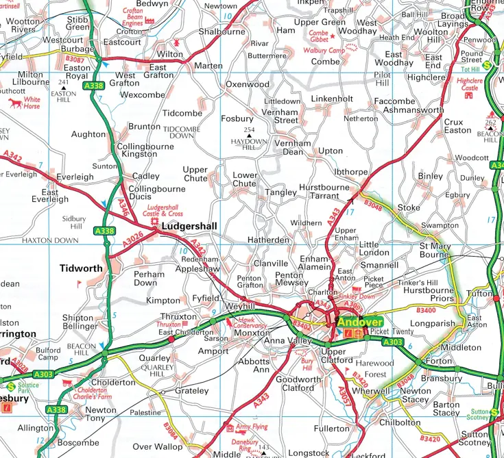 Wegenkaart 1 West Country & South Wales