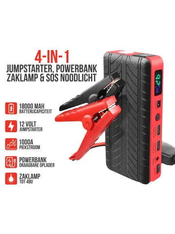 Jumpstarter voor Auto 4-in-1 - 1000A