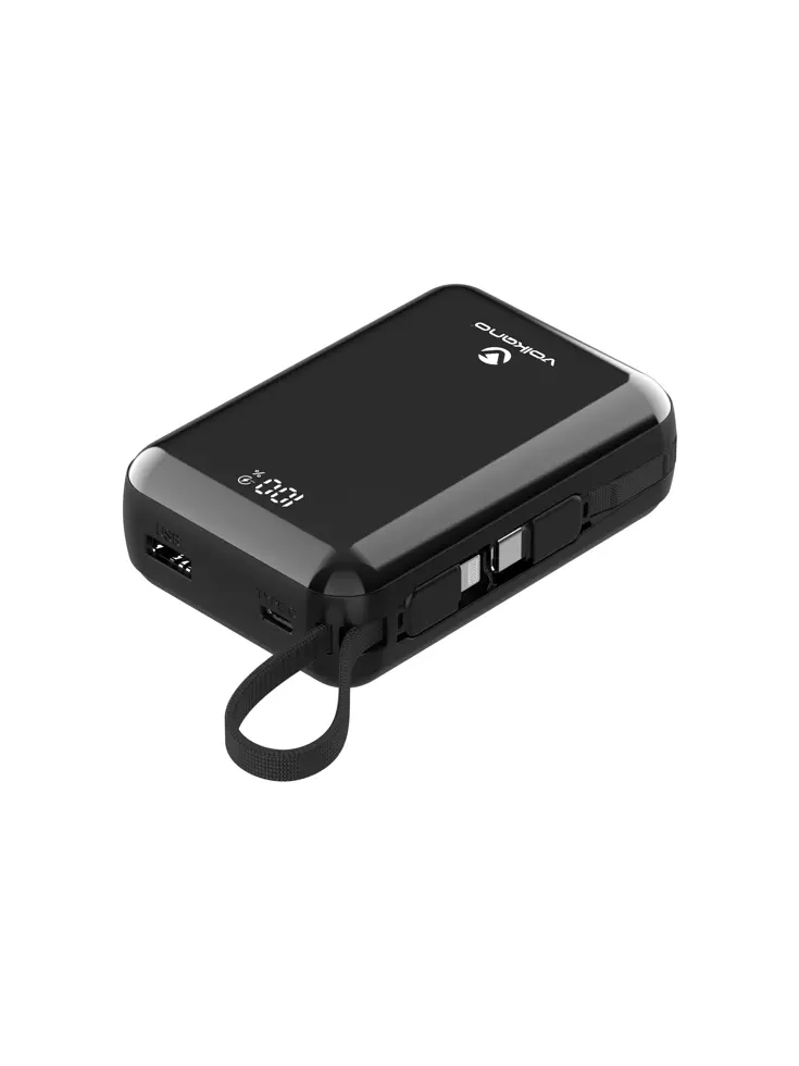 Powerbank 20.000 mAh met ingebouwde kabels