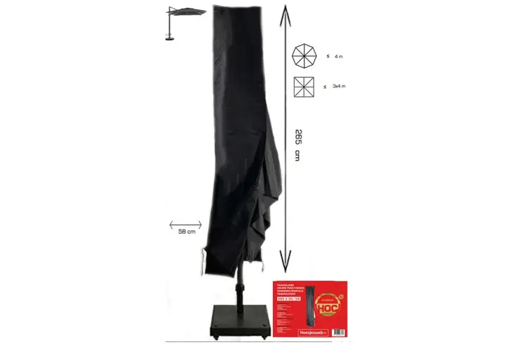 Zweefparasol hoes 265x50x58 cm - Goldenlabel