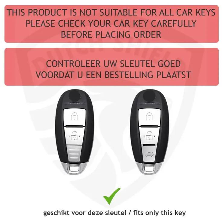 Metalen Sleutelhoesje voor Suzuki grijs A3A