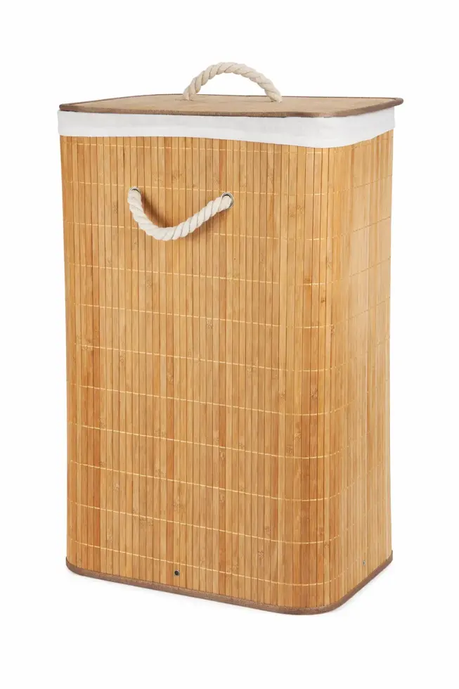 Wasmand Bamboe Opvouwbaar 60L