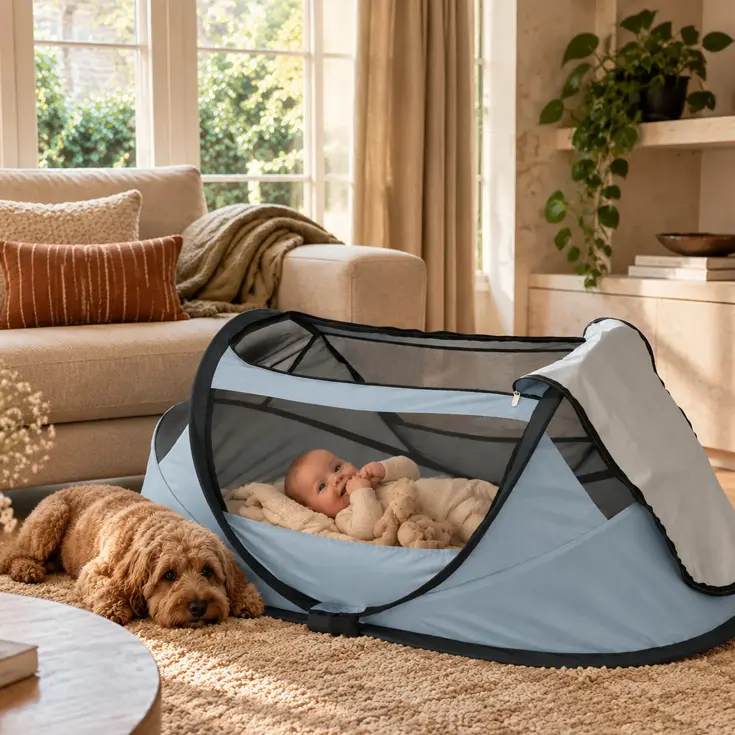 BabyBox Campingbedje - baby tentje - 50% UV
