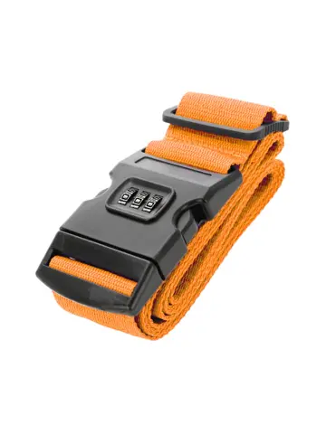 Kofferriem met cijferslot 180 cm – Oranje